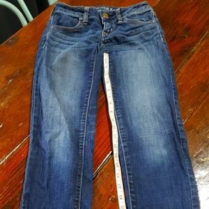 American Eagle outfitters jeans Super stretch jegging size 00 dark wash